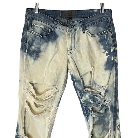 Lucky Brand Jeans Bleach Distressed Henna Sweet N Low Jeans, Size 6/28 - Picture 3 of 10